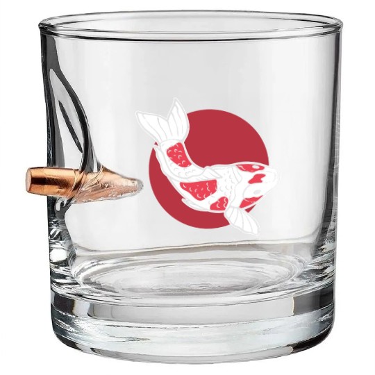 Japanese Koi Fish Koi Fish Keeper Bullet Whiskey Glasses