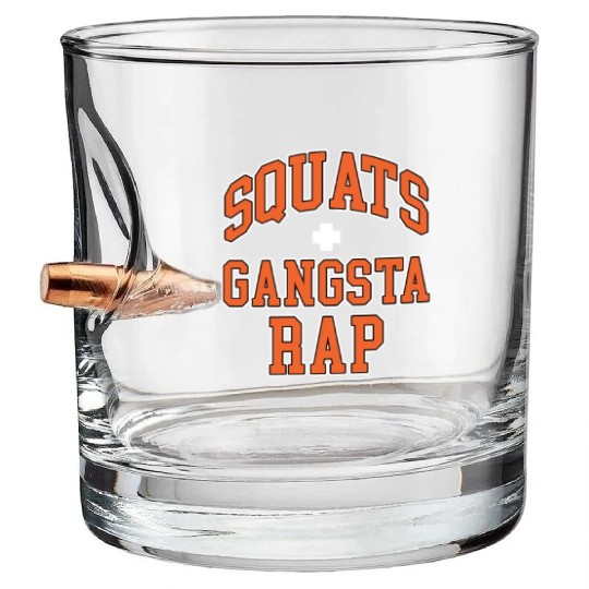 Squats Plus Gangsta Rap Bullet Whiskey Glasses