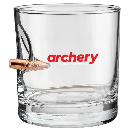 Archery, No Strings Attached! Bullet Whiskey Glasses