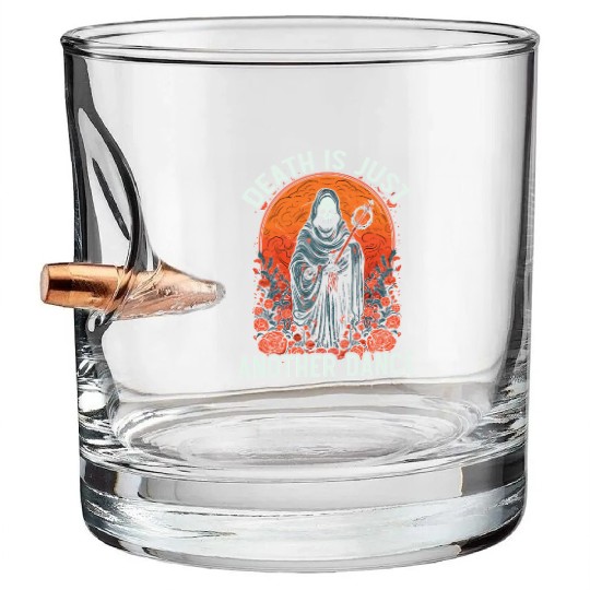 Dia De Los Muertos Sugar Skull Mexican Holiday Bullet Whiskey Glasses