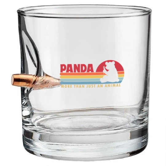Panda more than an Animal Panda Bear Friend Giant Bullet Whiskey Glasses