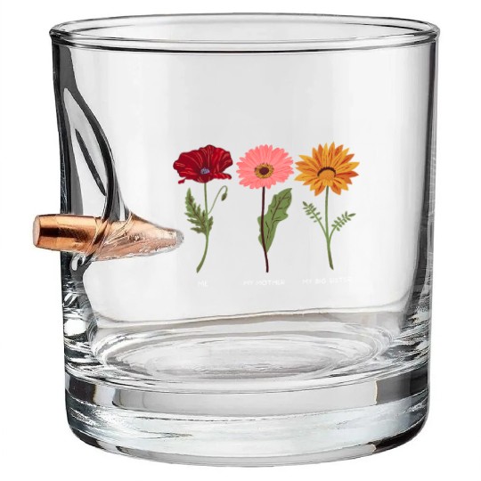 Big sister and mom and me Bullet Whiskey Glasses