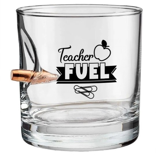 Best teacher GIft Bullet Whiskey Glasses