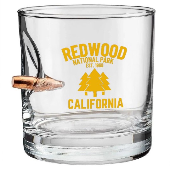 Redwood National Park Bullet Whiskey Glasses