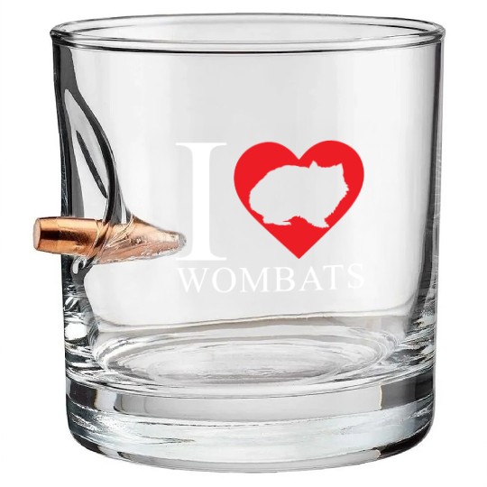 Wombat Love Bullet Whiskey Glasses