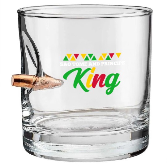 Sao Tome And Principe King Bullet Whiskey Glasses