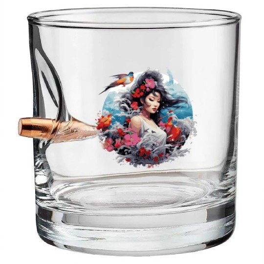 Geisha of Japan Bullet Whiskey Glasses