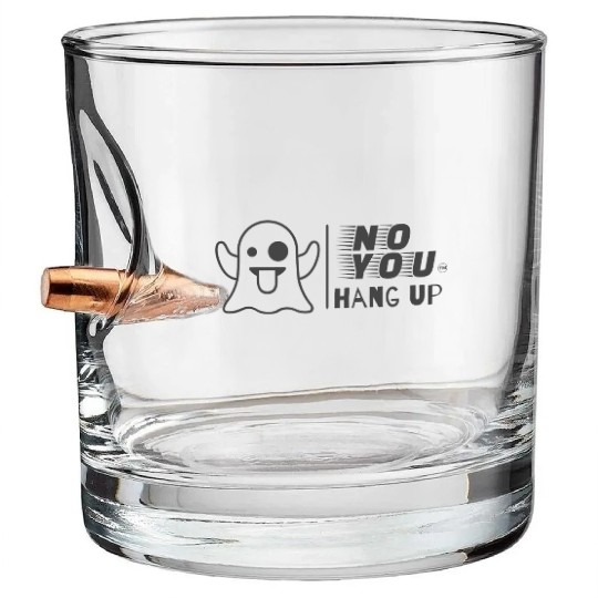 No you Hang up Bullet Whiskey Glasses
