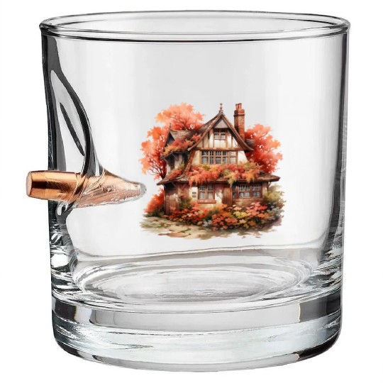 Wild Flowers Bullet Whiskey Glasses Design - Funny gift