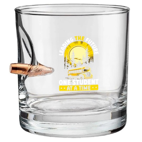 School Administrator Principal Admin Squad Bullet Whiskey Glasses