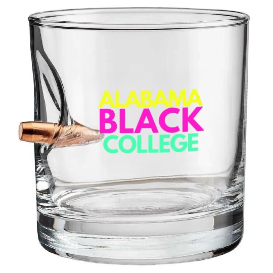 Albm #3 Black College (Fraternity Edition) Bullet Whiskey Glasses