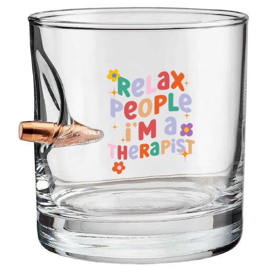 Psychologist Psychology Psychiatrist Mental Health Bullet Whiskey Glasses