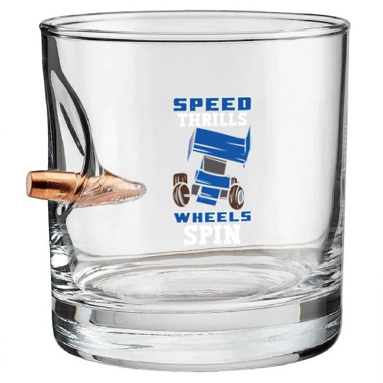 Sprint Car Mom Dirt Track Racing Racing Race Day Bullet Whiskey Glasses