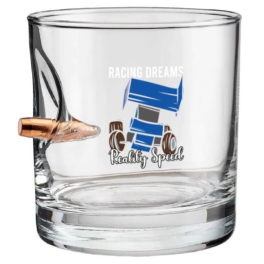 Sprint Car Mom Dirt Track Racing Racing Race Day Bullet Whiskey Glasses