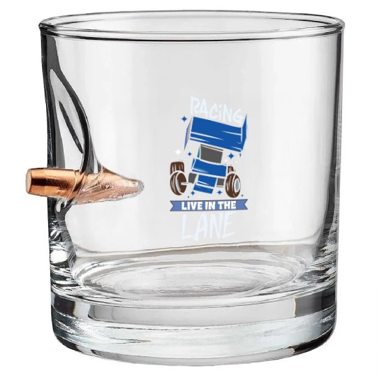 Sprint Car Mom Dirt Track Racing Racing Race Day Bullet Whiskey Glasses