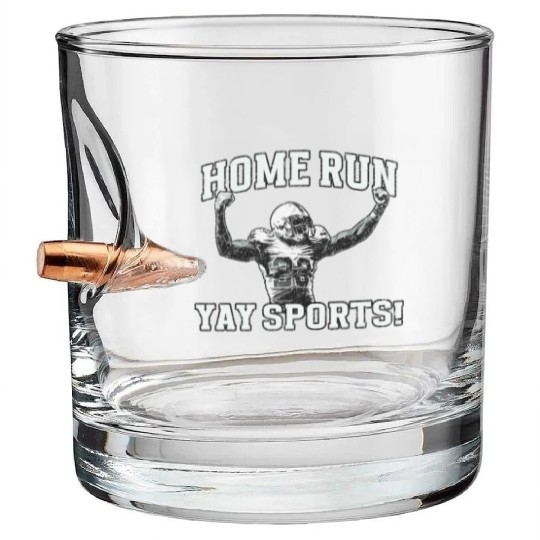 Home Run Football, Yay Sports! Bullet Whiskey Glasses