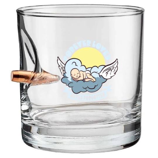Infant Loss Miscarriage Awareness Pregnancy Loss Bullet Whiskey Glasses