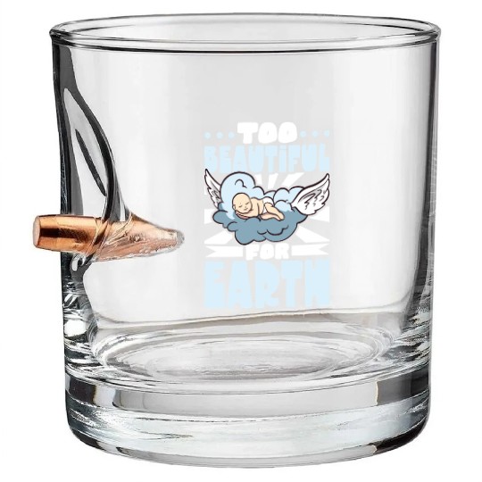 Infant Loss Miscarriage Awareness Pregnancy Loss Bullet Whiskey Glasses