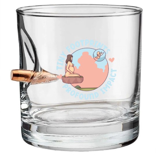 Infant Loss Miscarriage Awareness Pregnancy Loss Bullet Whiskey Glasses