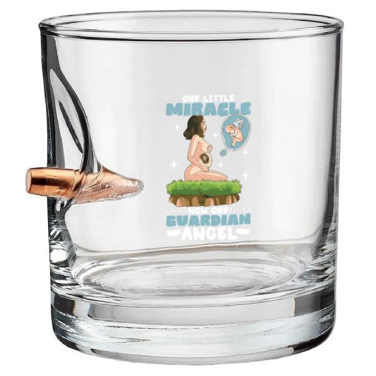 Infant Loss Miscarriage Awareness Pregnancy Loss Bullet Whiskey Glasses