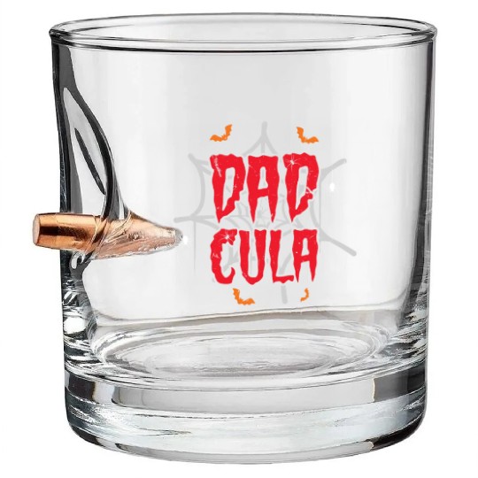 Spider Bat Vampire For Dad Lazy Creepy Halloween Bullet Whiskey Glasses