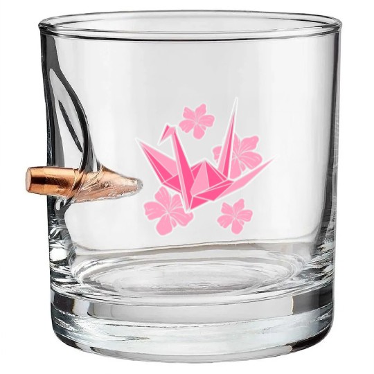 Sakura Origami Artisan Bullet Whiskey Glasses