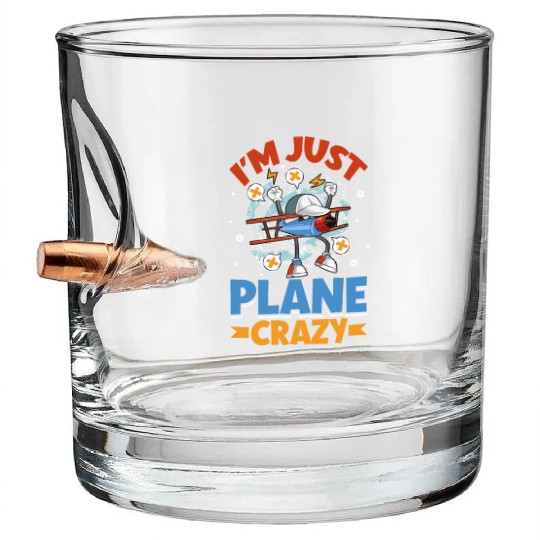 Pilot Aviation Airplane Airline Future Pilots Bullet Whiskey Glasses