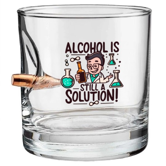 Alcohol ia solution Bullet Whiskey Glasses