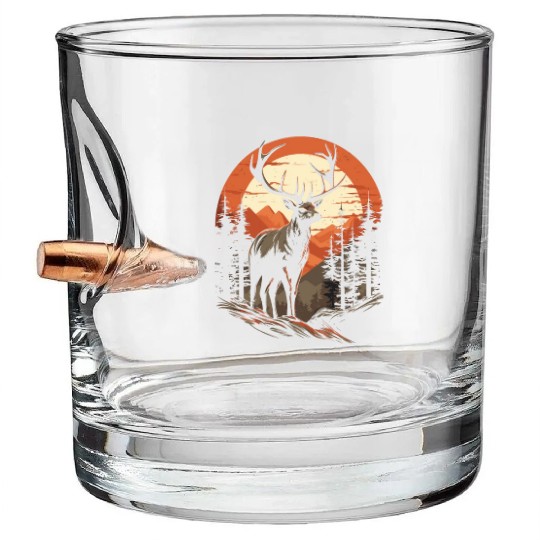 Camouflage Your Passion with a Deer Hunting Bullet Whiskey Glasses