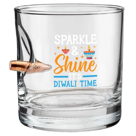 Happy Diwali Diwali Festival Indian Hindu Hinduism Bullet Whiskey Glasses