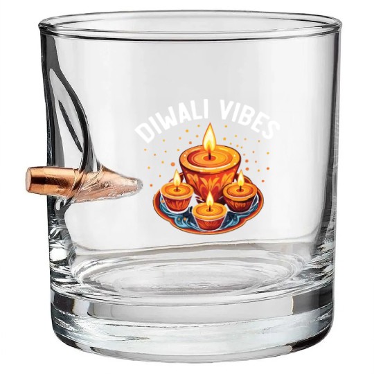 Happy Diwali Diwali Festival Indian Hindu Hinduism Bullet Whiskey Glasses