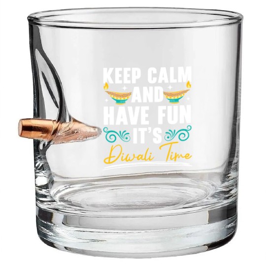 Happy Diwali Diwali Festival Indian Hindu Hinduism Bullet Whiskey Glasses