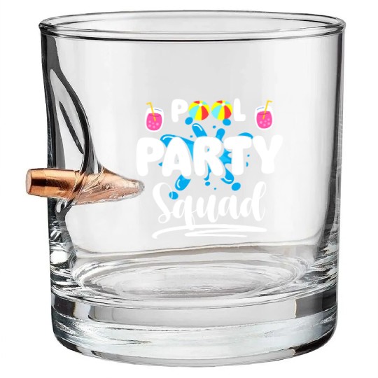 Pool Swimming Relaxation Cool Bullet Whiskey Glasses