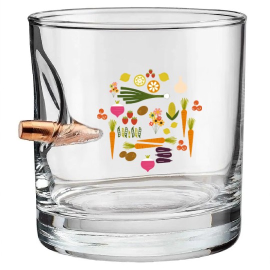 Vegetable Herb Garden Bullet Whiskey Glasses