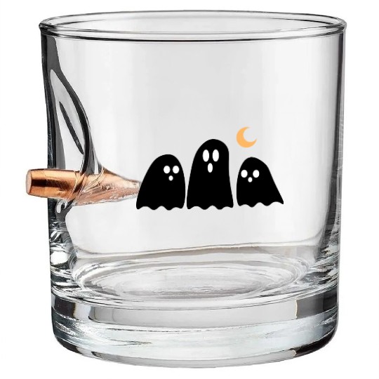 halloween 3 black Bullet Whiskey Glasses