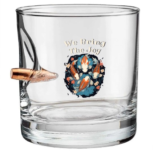 Koi Fish Koi Carp Japanese Koi Garden-Pond funny Bullet Whiskey Glasses