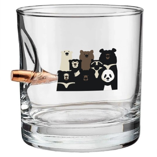 Bears of the world Bullet Whiskey Glasses