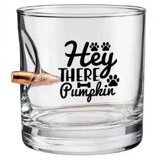 Hey There Pumpkin Doormat Bullet Whiskey Glasses