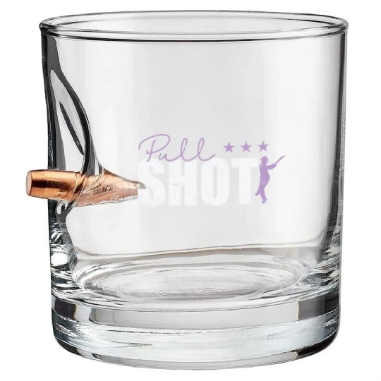 Pull Shot Cricket Bullet Whiskey Glasses