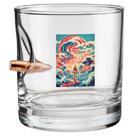 Retro Wave Nostalgia Bullet Whiskey Glasses