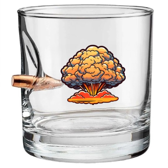 Explosion Fireworks Pyrotechnics Bullet Whiskey Glasses