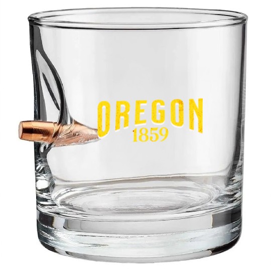 Oregon 1859 Bullet Whiskey Glasses