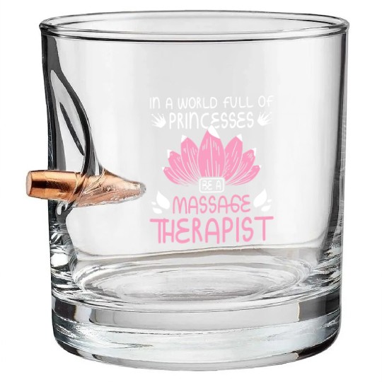 Girl Prinzzess Massage therapist Bullet Whiskey Glasses