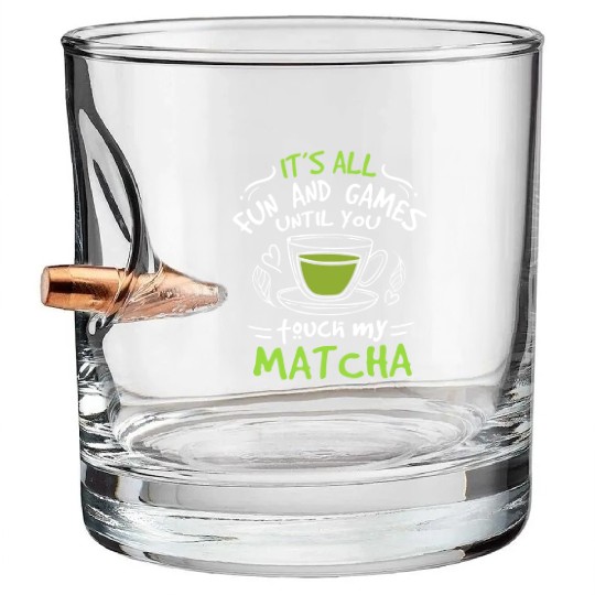 Green Tea Lover Japanese Matcha Latte Drink Matcha Bullet Whiskey Glasses