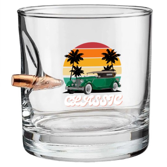 Classic Bullet Whiskey Glasses vintage car style