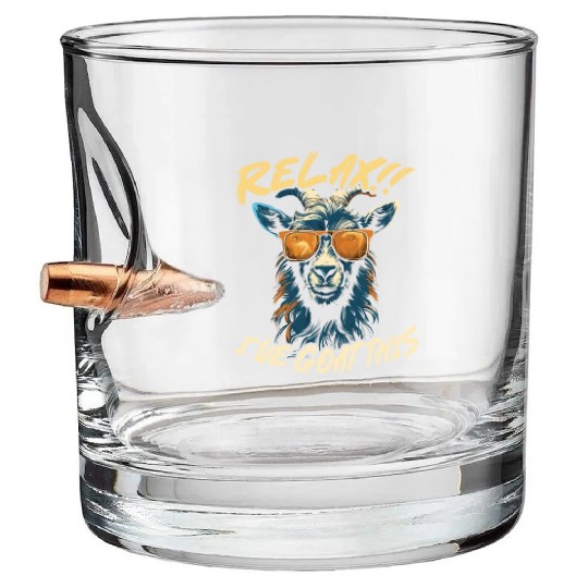 Goat Lover Kid Ranch Wool Farm Animal Farming Bullet Whiskey Glasses