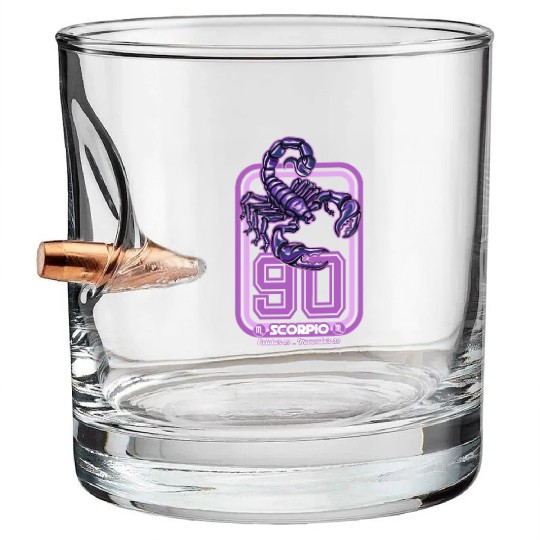 Scorpio Born in 1990 Zodiac star sign horoscope As Bullet Whiskey Glasses