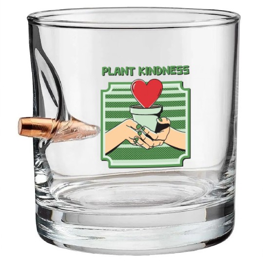 Plant Kindness Bullet Whiskey Glasses