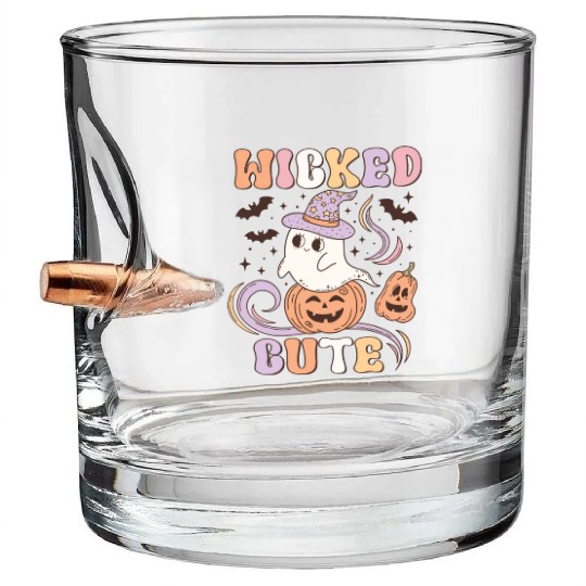 Wicked Cute Halloween: Spooky Charm and Cuteness Bullet Whiskey Glasses