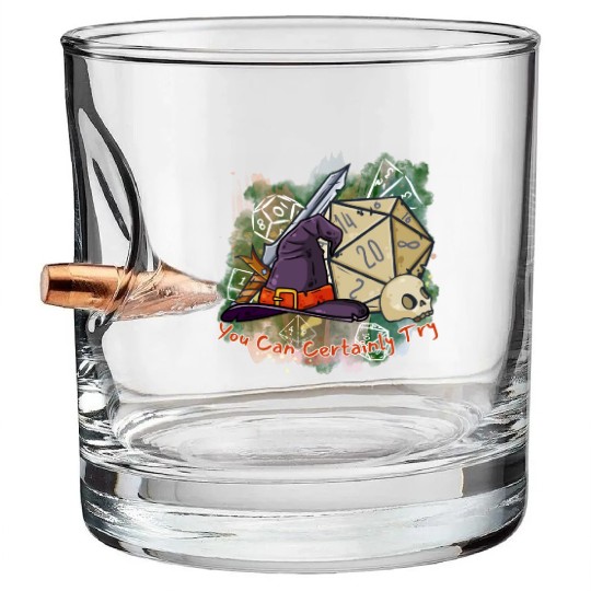You Can Certainly Try - GameMaster Bullet Whiskey Glasses
